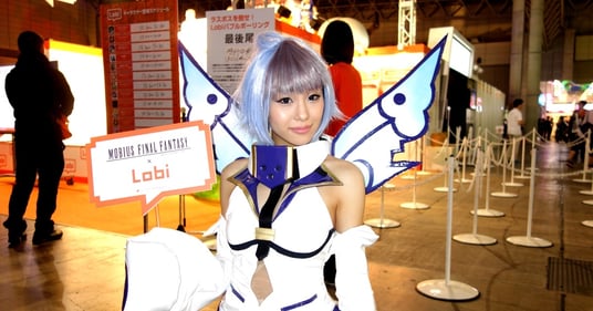 東京ゲームショウ　Mobius Final Fantasy 大人気キャラ　妖精エコー